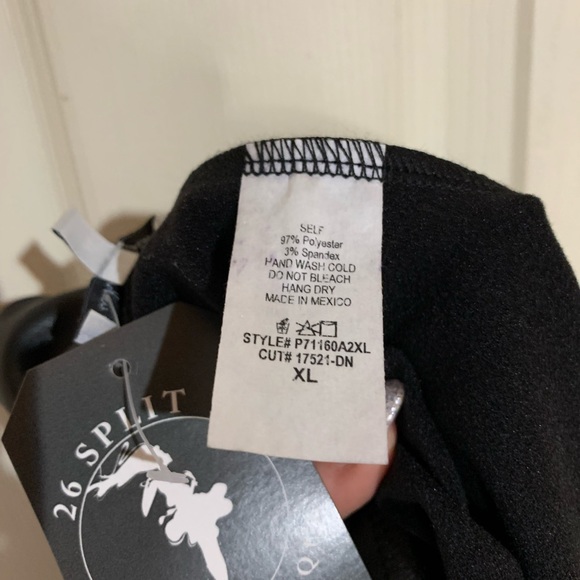 Faux Leather High Waisted Leggings / high rise White Birch legging multiple Szs - Picture 11 of 11